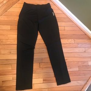 Reebok Black Track Black Pants  Sz S